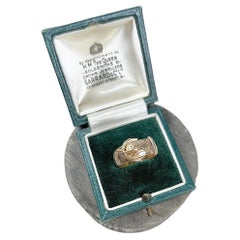Vintage 1940's 9ct Gelbgold Schnalle / Gürtel Ring