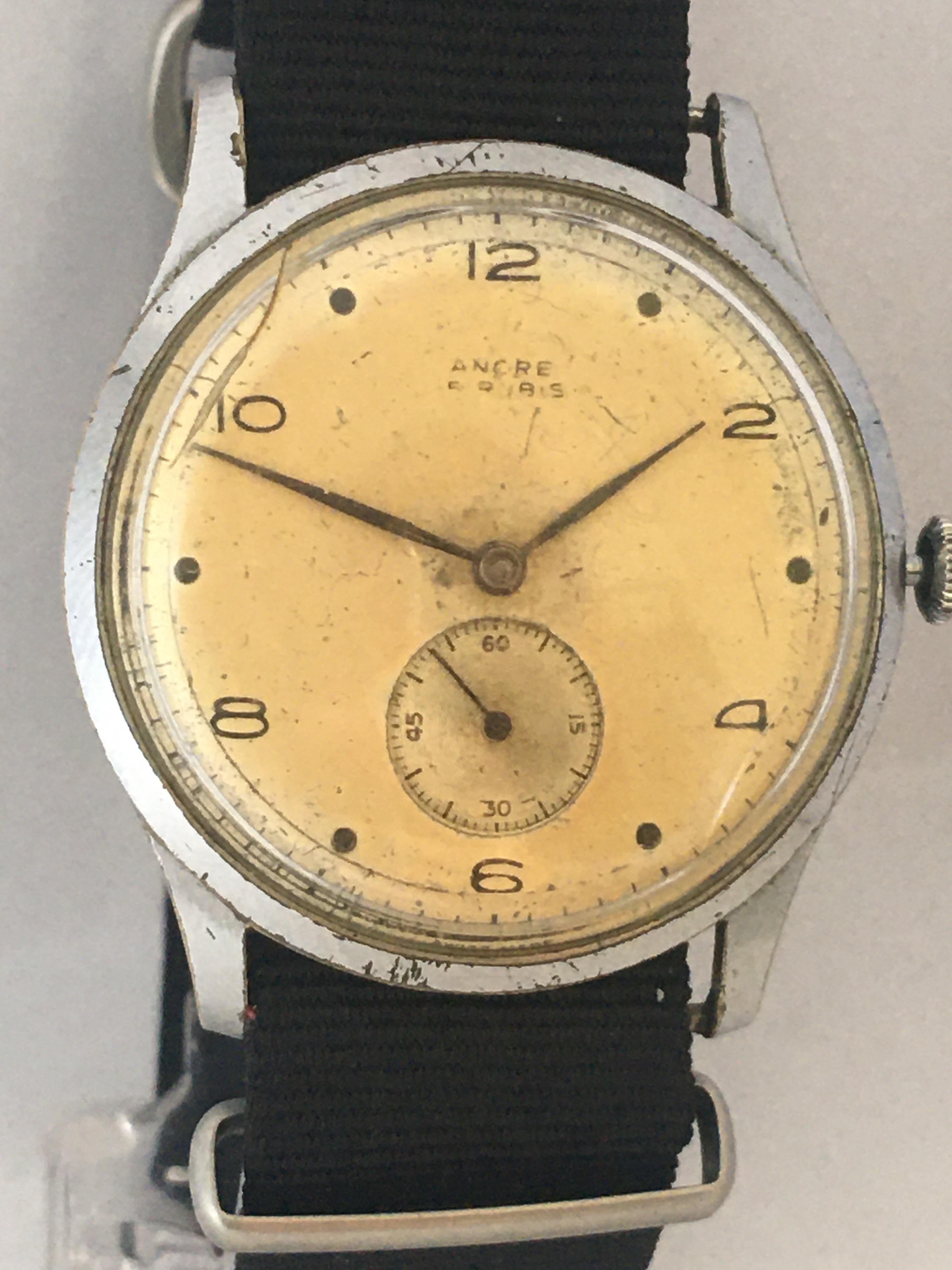 Vintage 1940s ANCRE Mechanical Watch For Sale 4