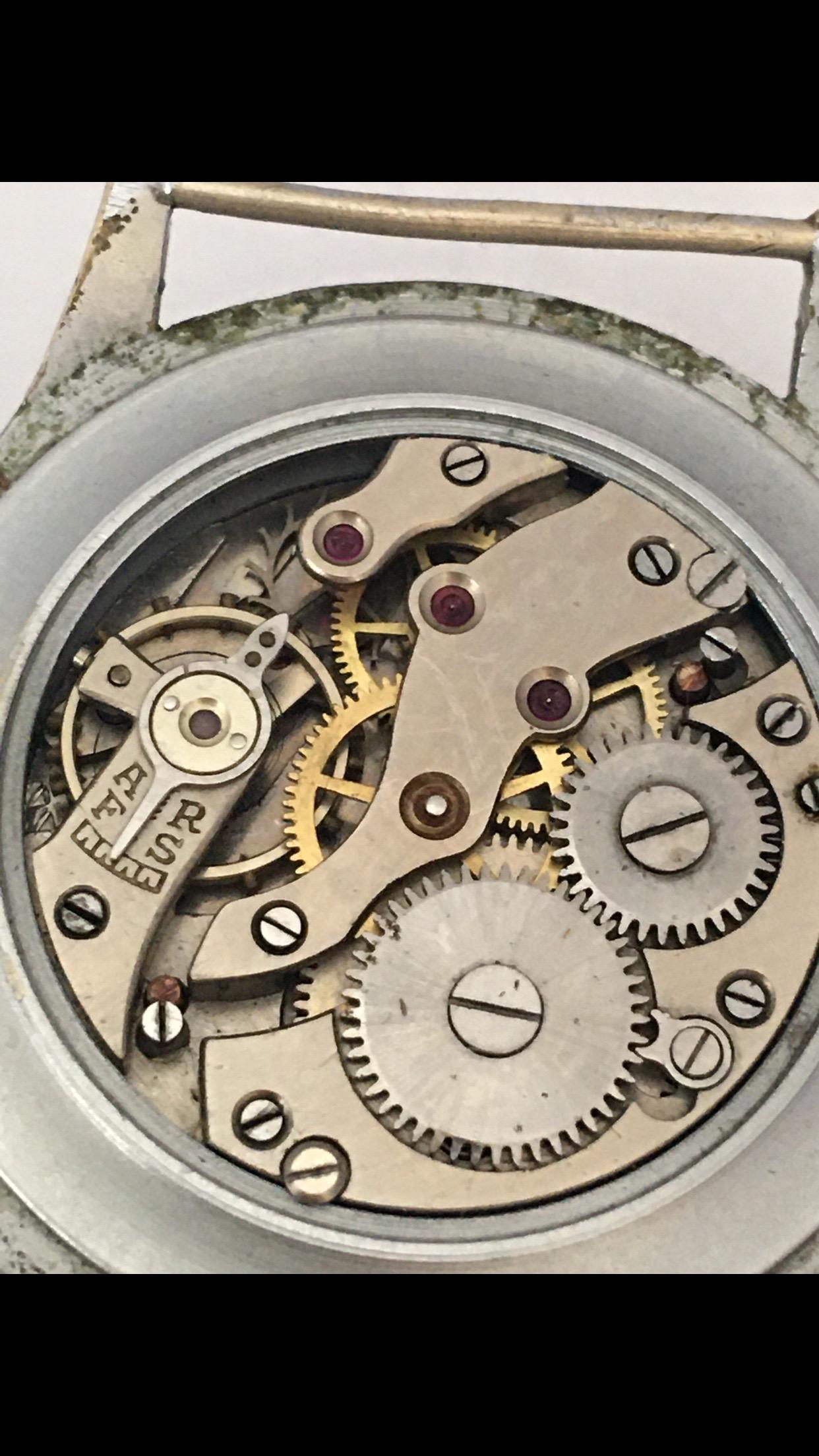 Vintage 1940s ANCRE Mechanical Watch For Sale 8