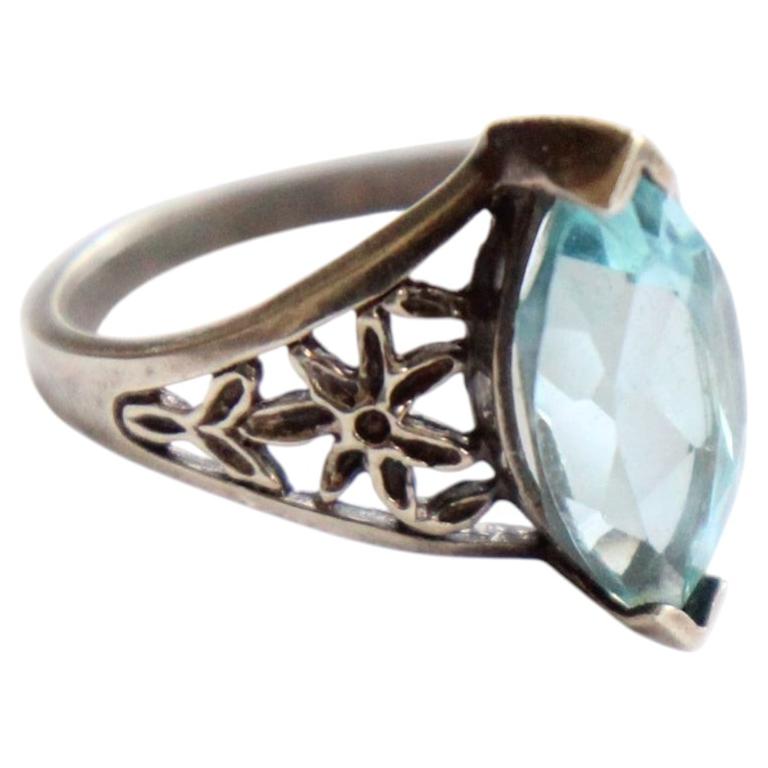 Vintage 1940's Arthur M. A&M Sterling Silver Ring US 6 UK L.5