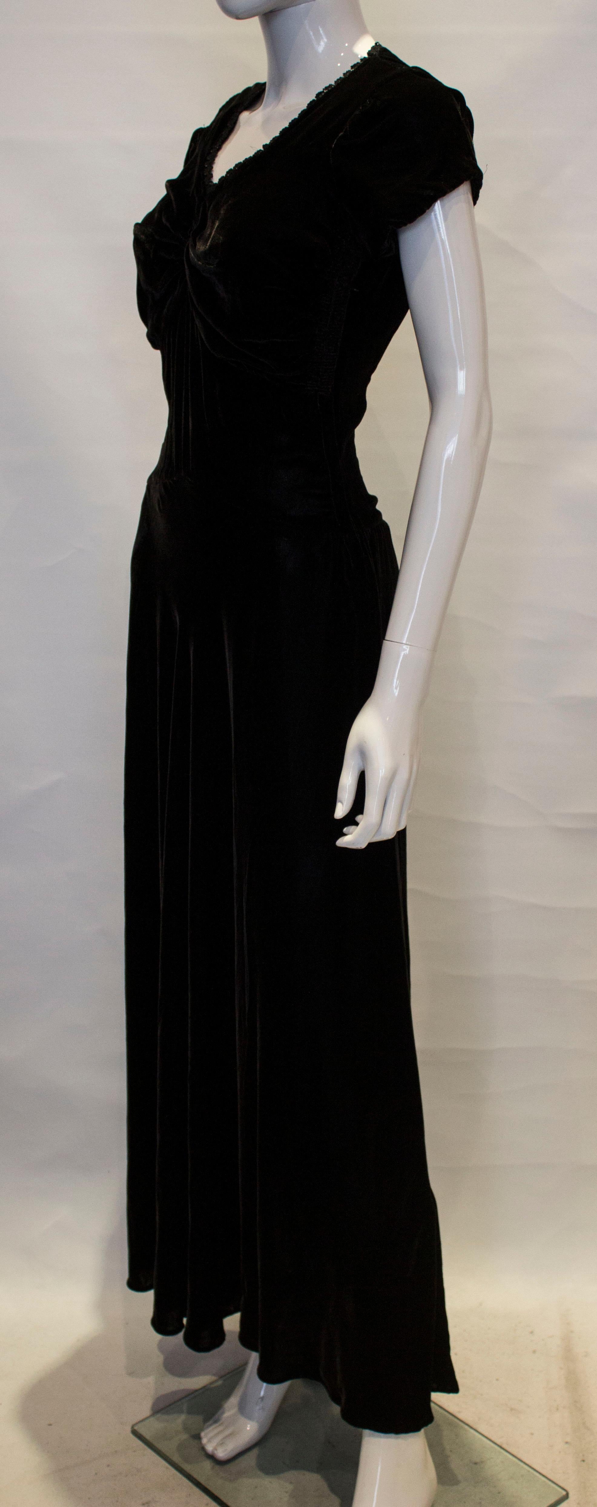 black velvet gowns