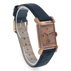 Vintage 1940s Bulova Ambassador 14k Rose Gold Watch