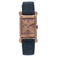 Vintage 1940s Bulova Ambassador 14k Rose Gold Watch