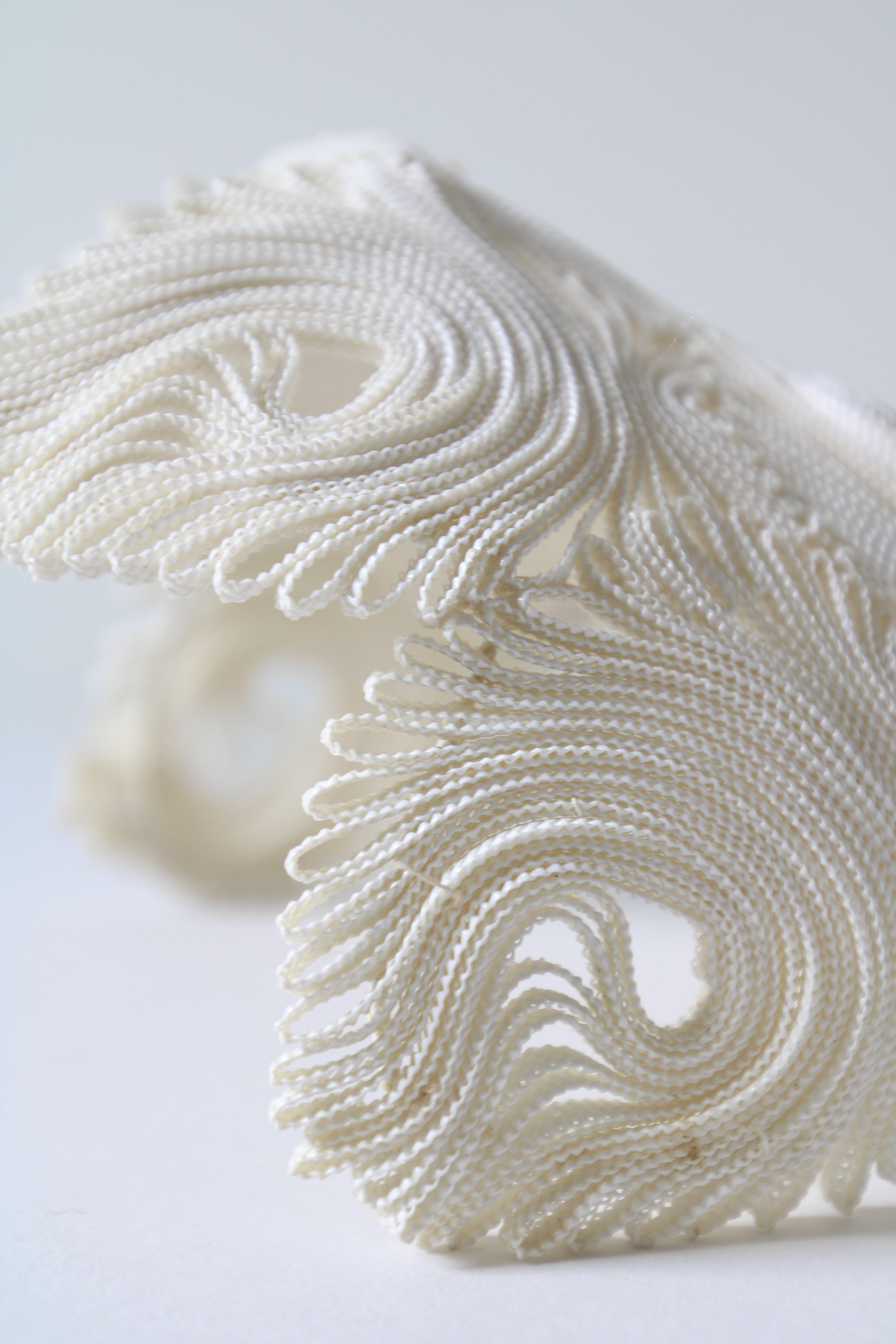 Vintage 1940's cream swirling braided percher hat original 1940's cream hat 5