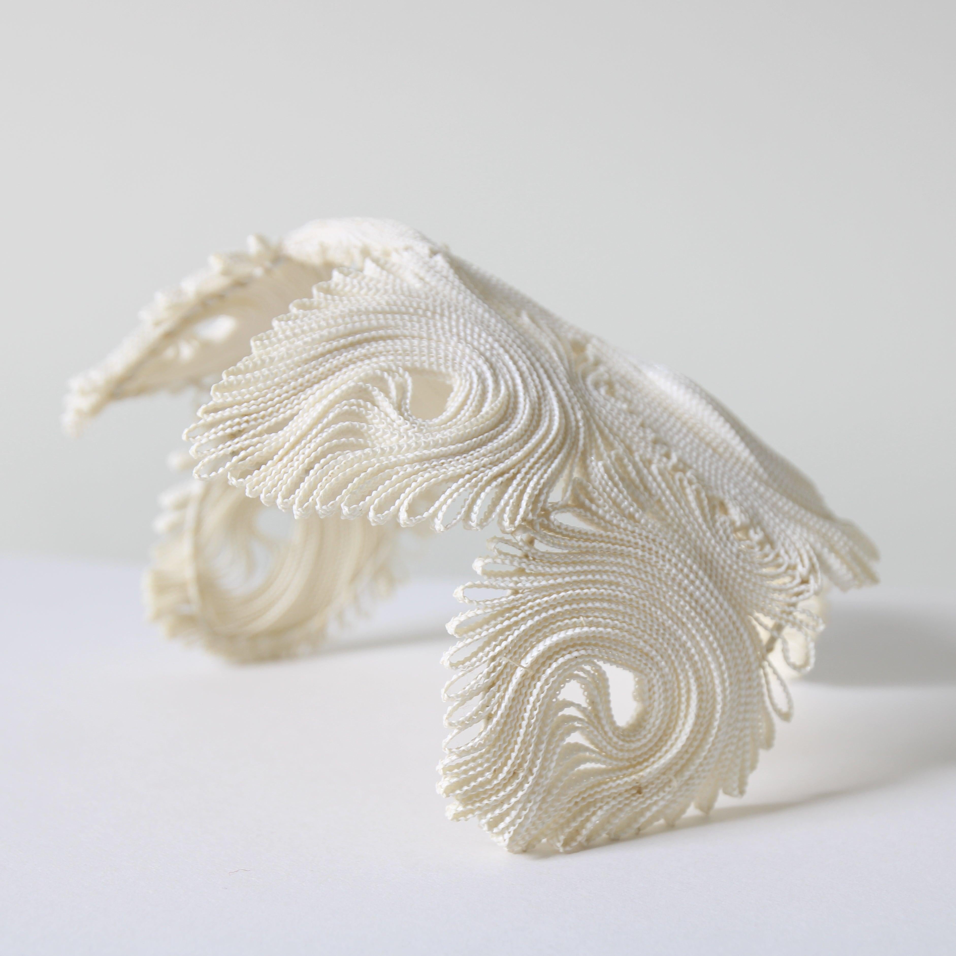 Vintage 1940's cream swirling braided percher hat original 1940's cream hat 3
