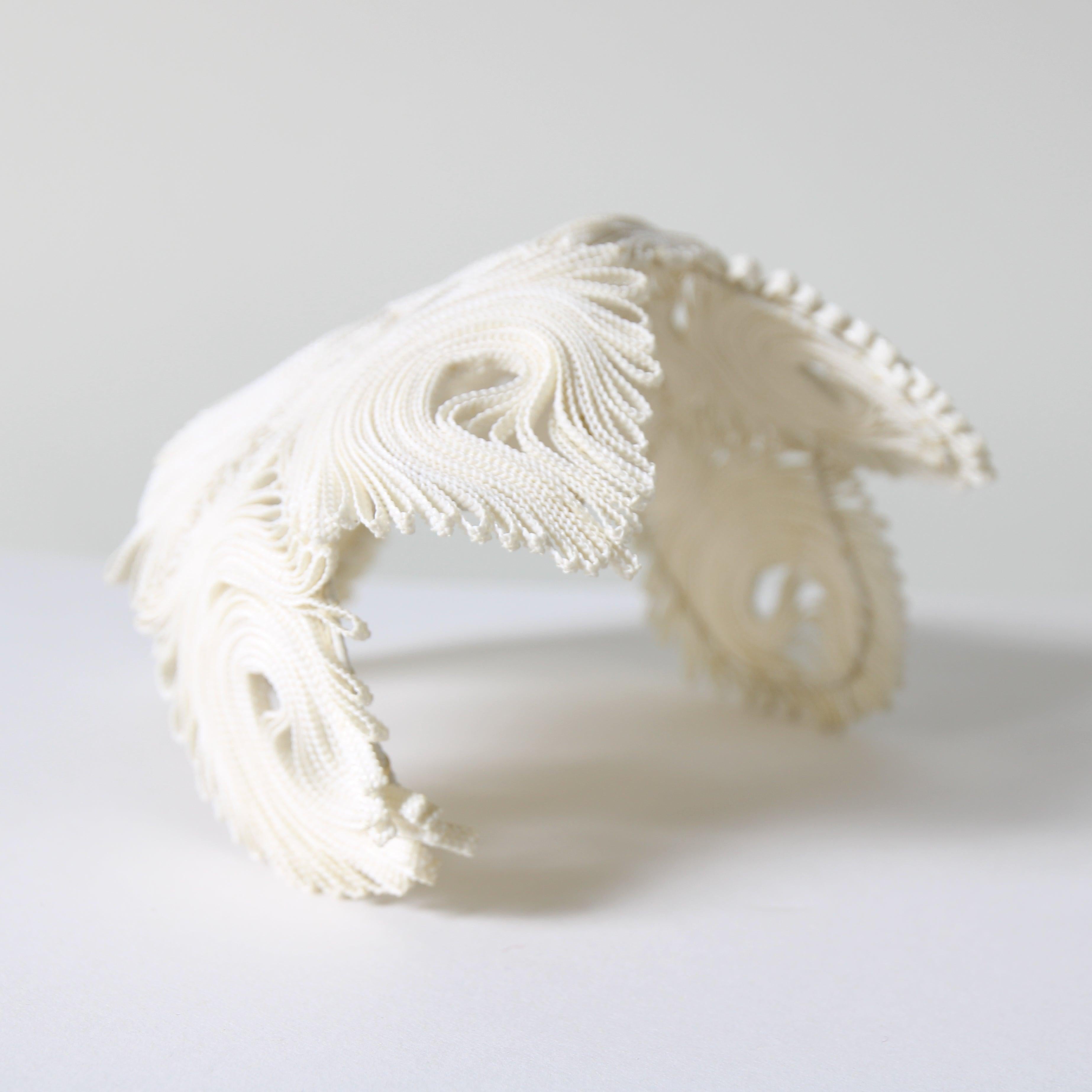 Vintage 1940's cream swirling braided percher hat original 1940's cream hat 4
