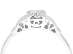 1940s Diamond White Gold Solitaire Engagement Ring