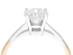 Vintage 1940s Diamond and Yellow Gold Solitaire Engagement Ring