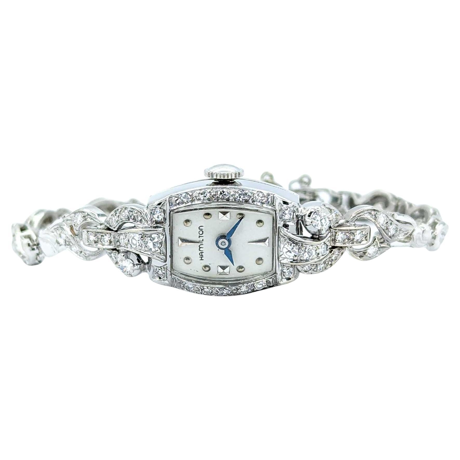 Vintage 1940's Diamond Hamilton Watch