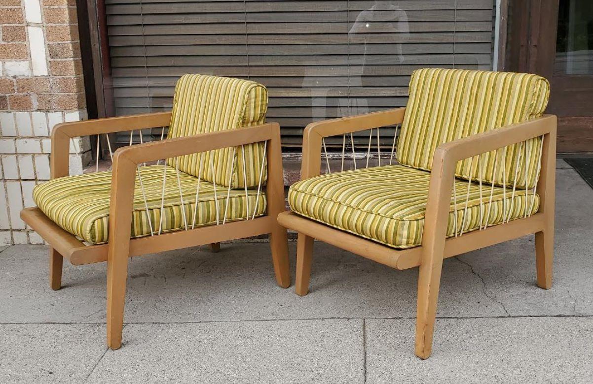 Chaises longues Precedent vintage Edward Wormley pour Drexel des années 1940 - Un ensemble de 2  en vente 4