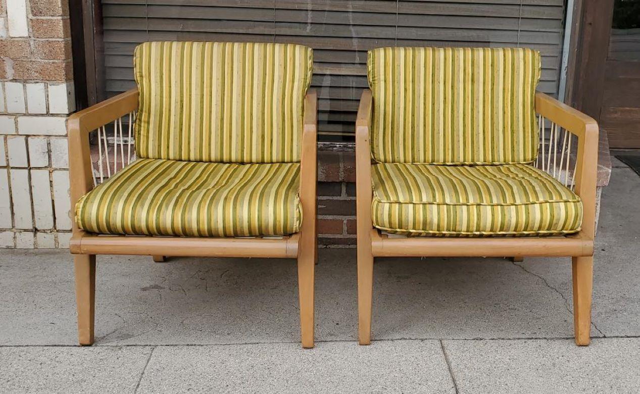 Chaises longues Precedent vintage Edward Wormley pour Drexel des années 1940 - Un ensemble de 2  en vente 5