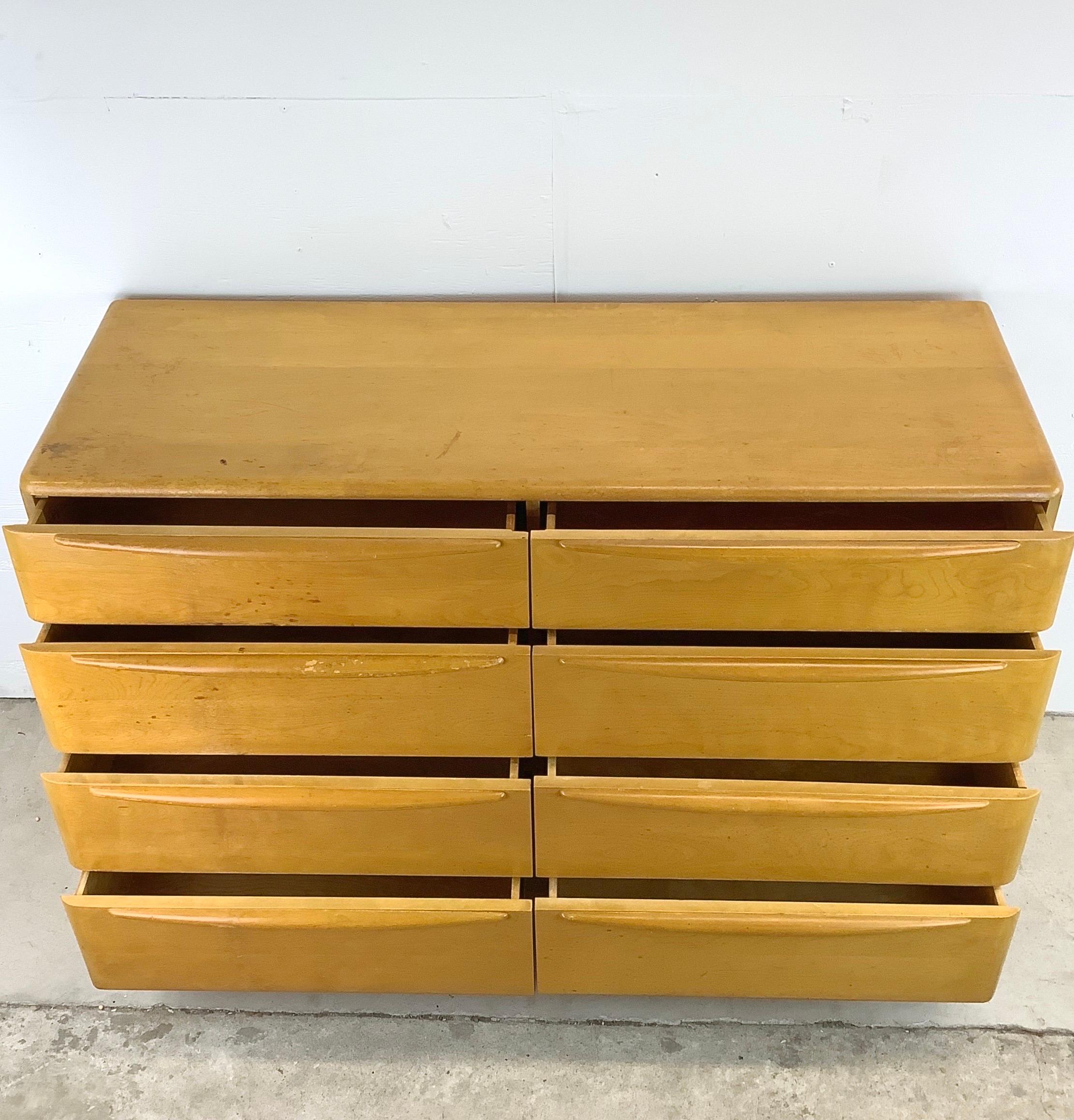 Other Vintage 1940s Eight Drawer Dresser by Heywood-Wakefield