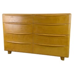 Vintage 1940s Eight Drawer Dresser by Heywood-Wakefield