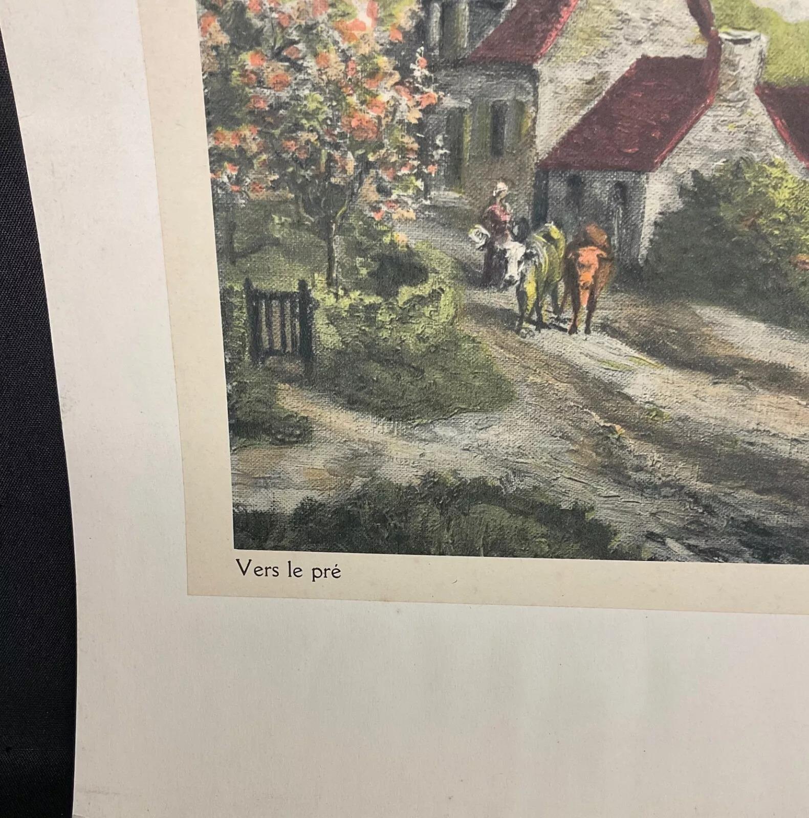 Incisione vintage del 1940 di Robert Denys - 