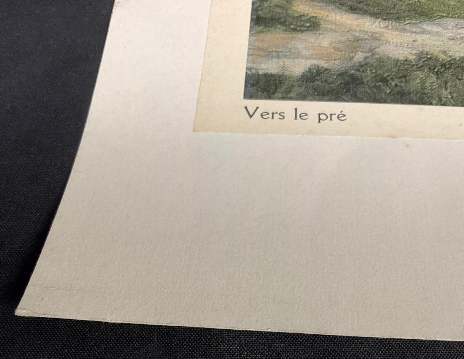 Carta Incisione vintage del 1940 di Robert Denys - 