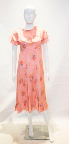 Vintage 1940s Floral Dress