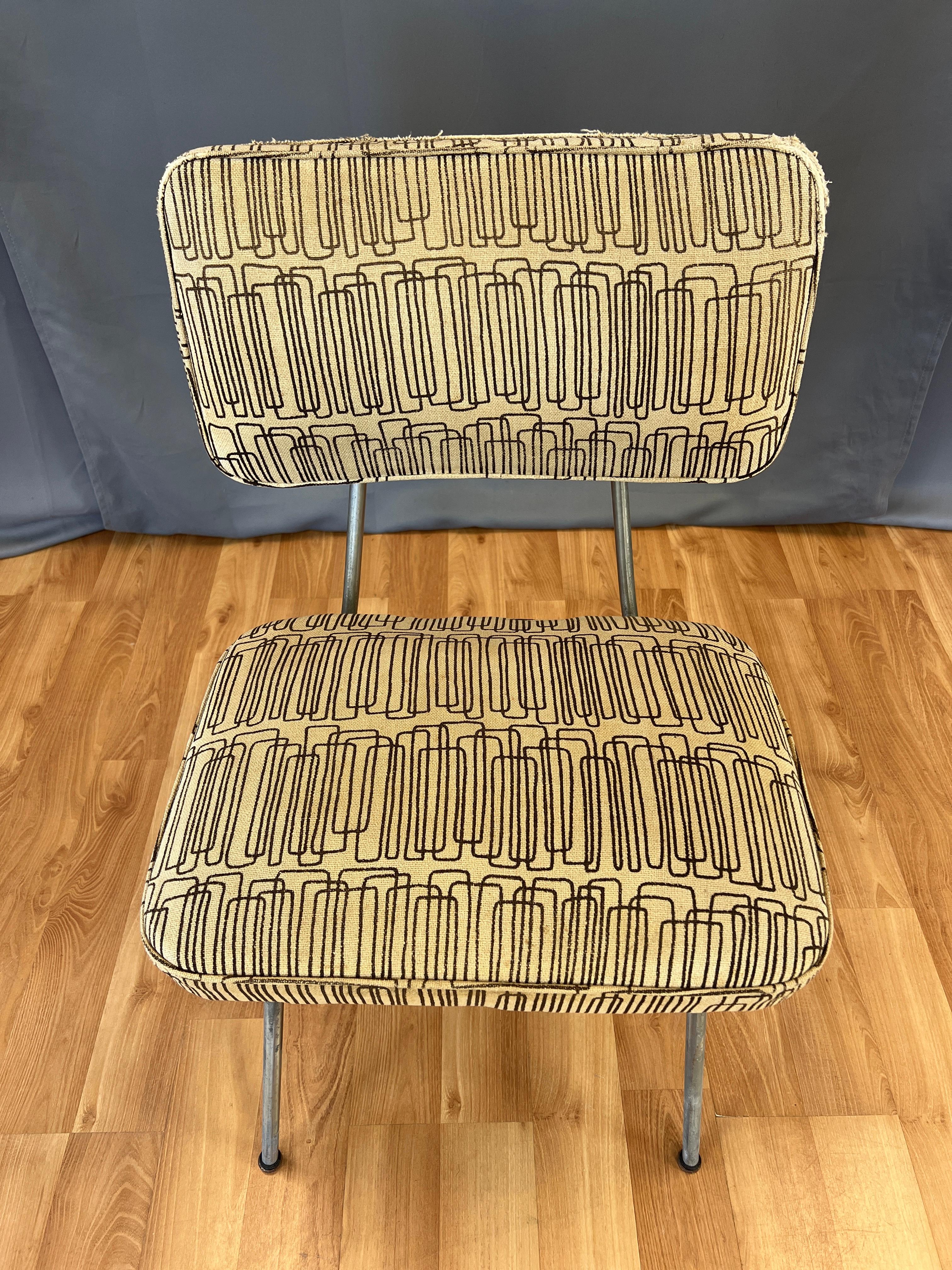 American Vintage 1940s George Nelson Side Chair for Herman Miller Model 4671 For Sale