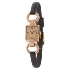 Vintage 1940s Hamilton Cocktail Watch 14x17MM 14KT Rose Gold – Manual Wind