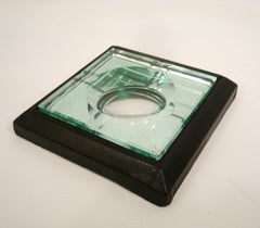 Vintage 1940s Hermes Paris / Adnet / Fontana Arte - Table Mirrored Ashtray