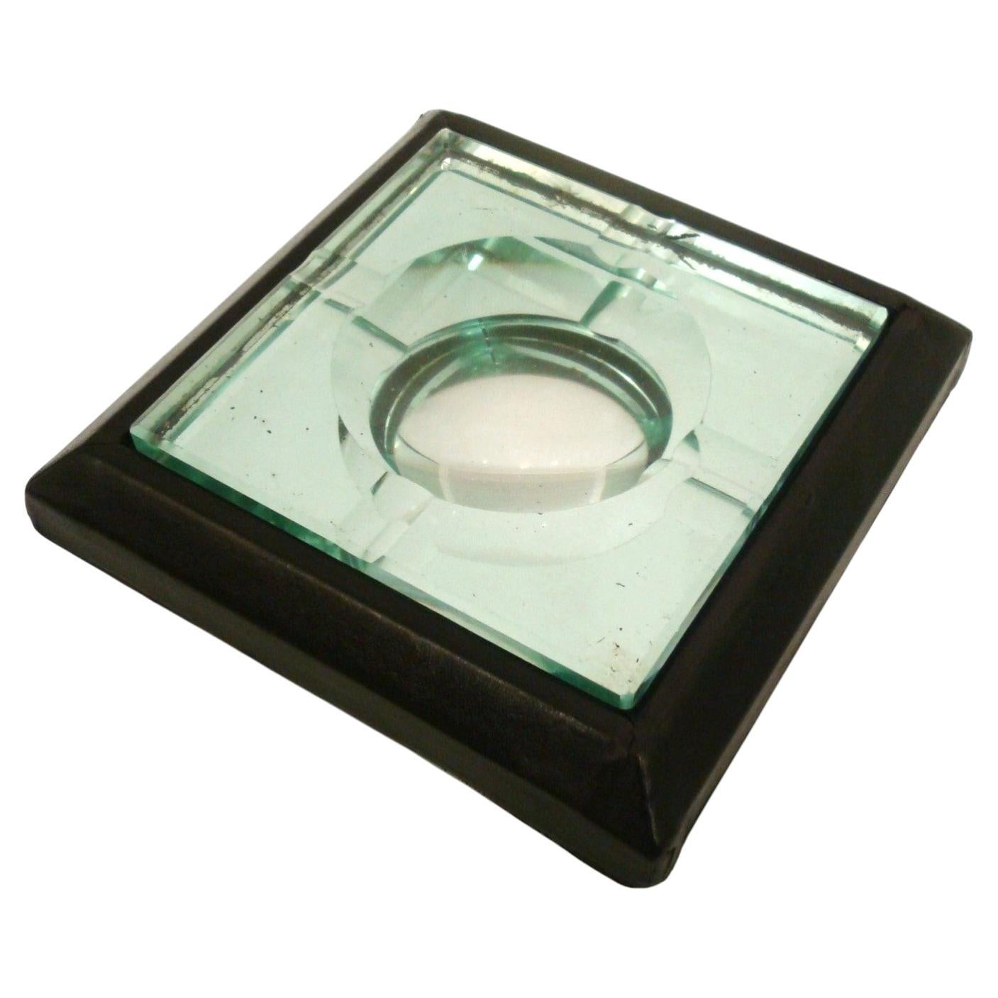 Vintage 1940s Hermes Paris / Adnet / Fontana Arte - Table Mirrored Ashtray