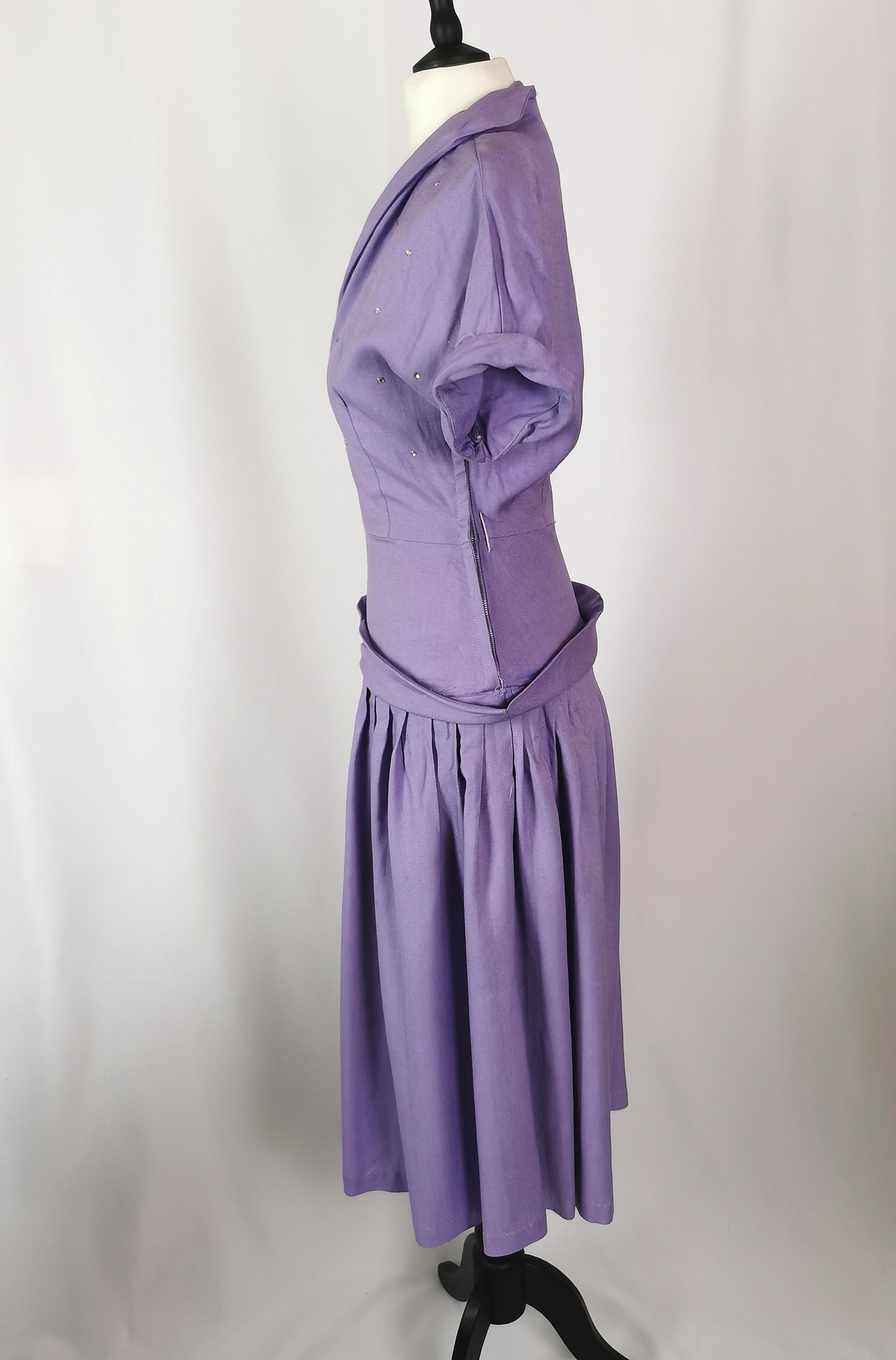 Vintage lilac hot sale dress