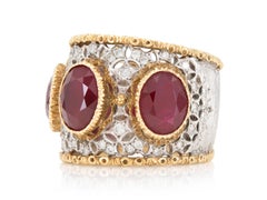 Vintage 1940s Mario Buccellati 5.00 Carat Ruby Ring