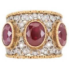 Mario Buccellati, bague vintage en rubis de 5,00 carats, années 1940