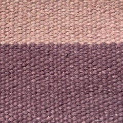 Vintage 1940s Monumental Aubergine and Taupe Open-Field Indian Dhurrie Rug