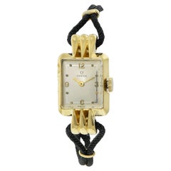 Vintage 1940s Omega Ladies' Cocktail Watch 14K Yellow Gold - Manual Wind