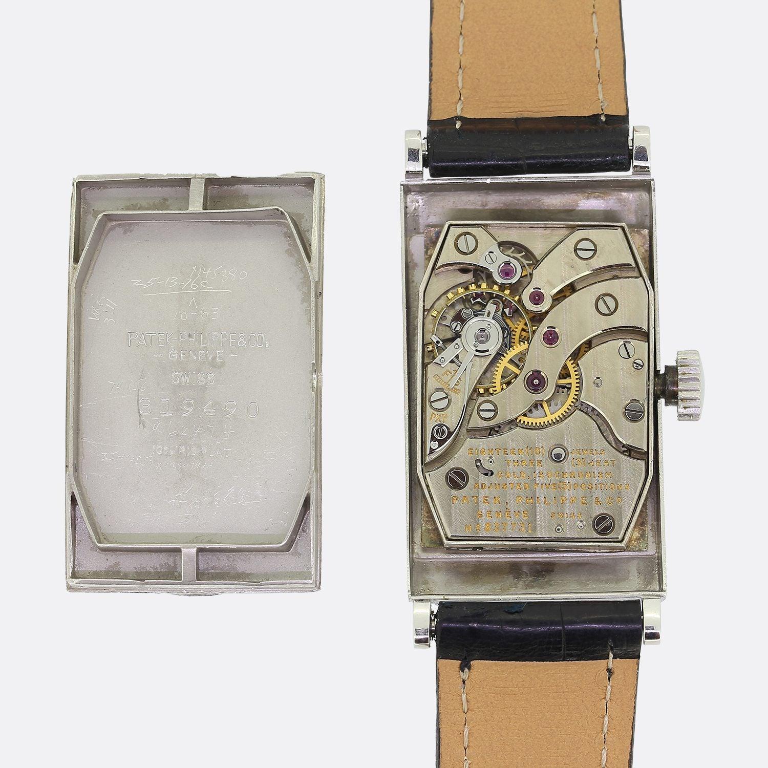 Vintage 1940er Patek Philippe Herren Manuelle Armbanduhr im Zustand „Gut“ im Angebot in London, GB