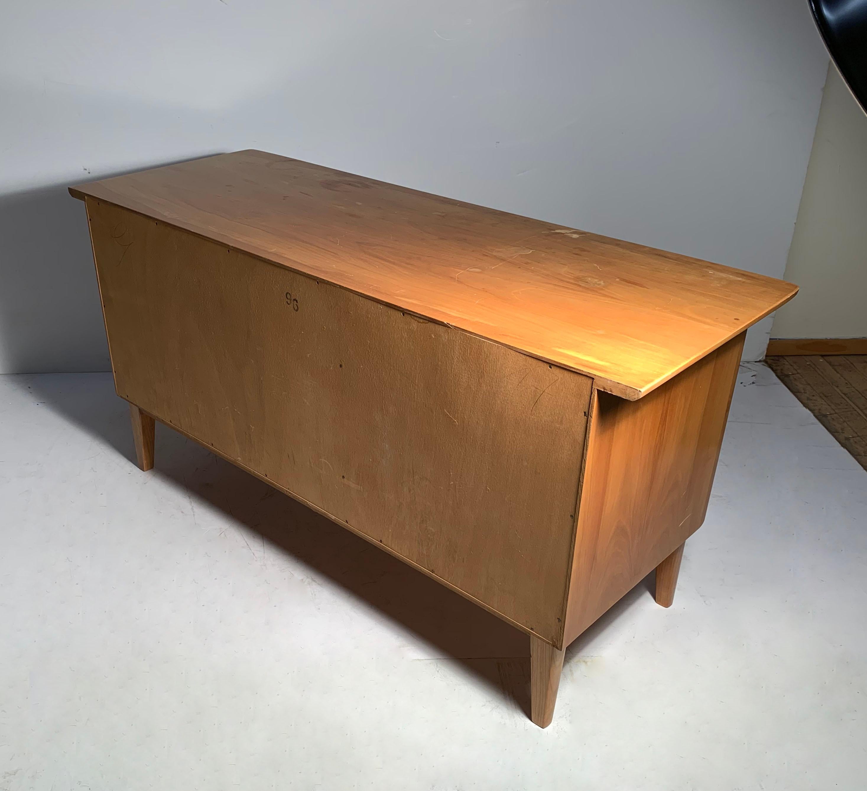 Vintage 1940s Petite Swedish Sideboard Cabinet For Sale 1