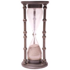 Vintage 1940s Pewter Hour Glass or Sand Timer