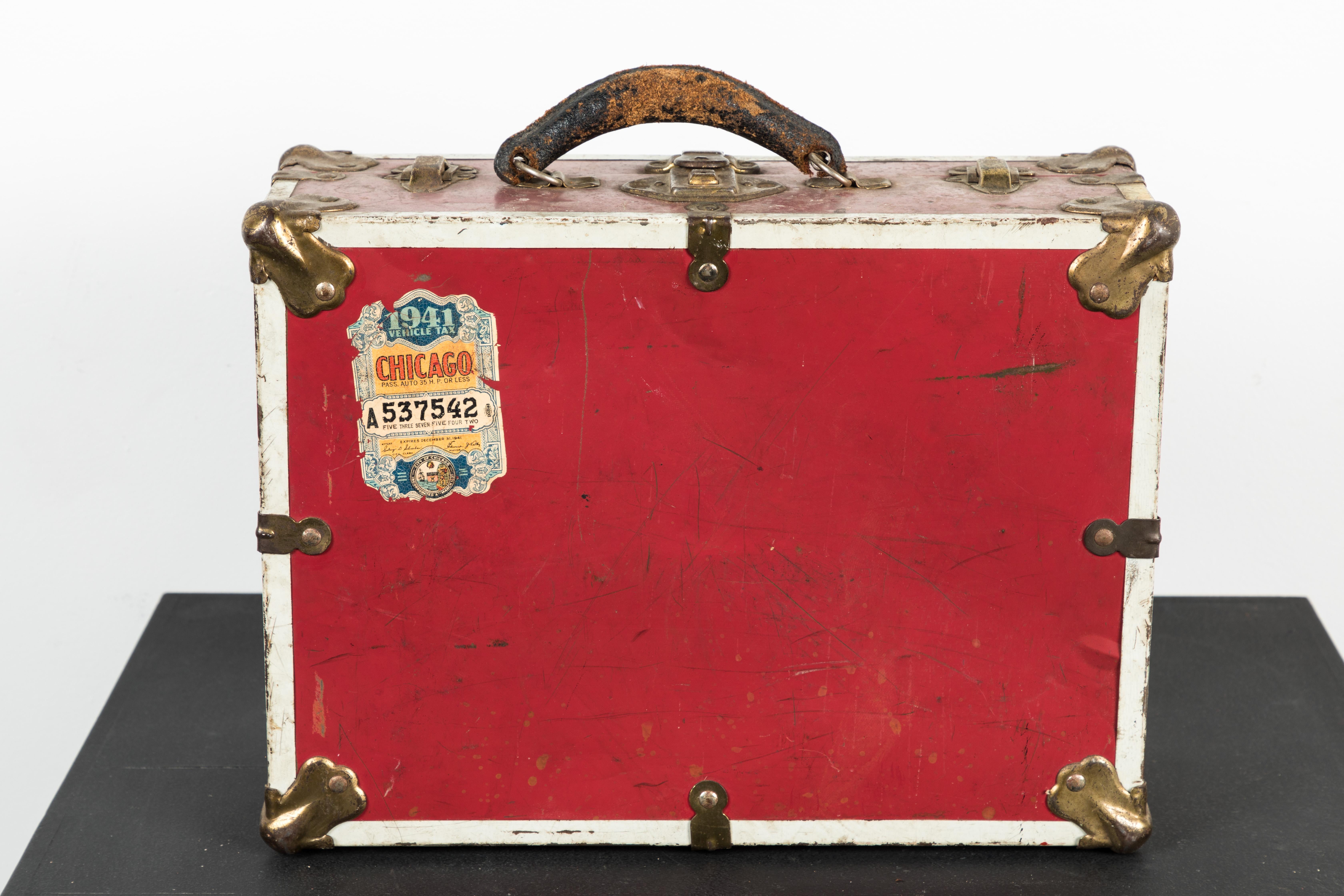Mid-20th Century Vintage 1940s Pinup Roller Derby Roller Skate Case