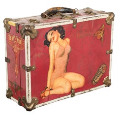 Vintage 1940s Pinup Roller Derby Roller Skate Case