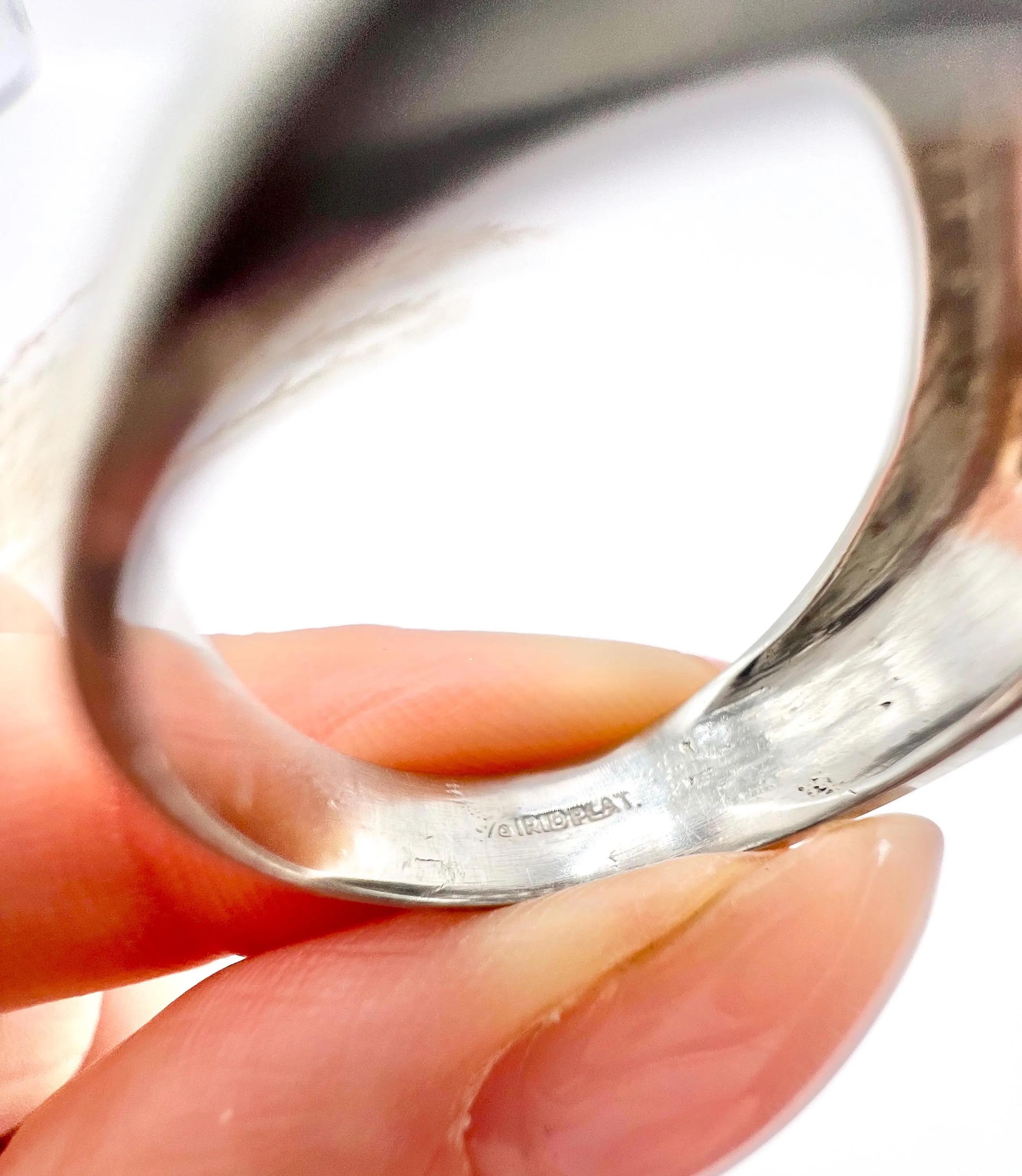 Vintage 1940s Platinum, Rectangular Baguette Diamond Tank Ring For Sale 1