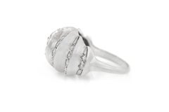 Vintage 1940s Retro 1.40 Carat Diamond Domed Ring
