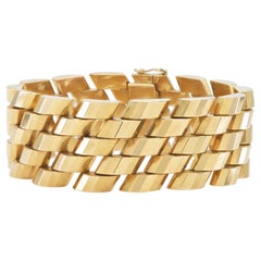 Vintage 1940s Retro Gold Bracelet