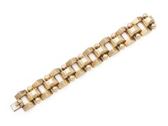 Vintage 1940s Retro Gold Link Bracelet