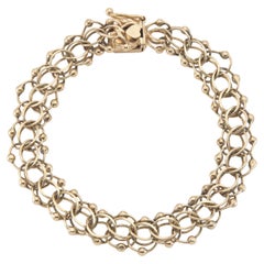 Vintage 1940s Retro Gold Link Bracelet