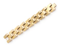 Vintage 1940s Retro Gold Links Bracelet