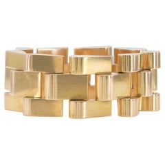 Vintage 1940s Retro Gold Links Bracelet