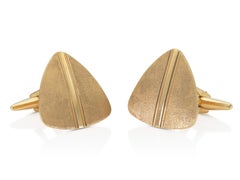 Gemelos triangulares retro dorados de los años 40