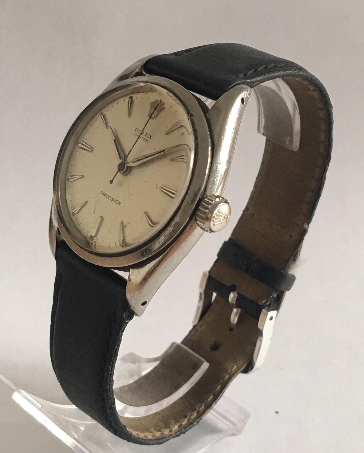 Vintage 1940s Rolex Oyster Precesion For Sale 3