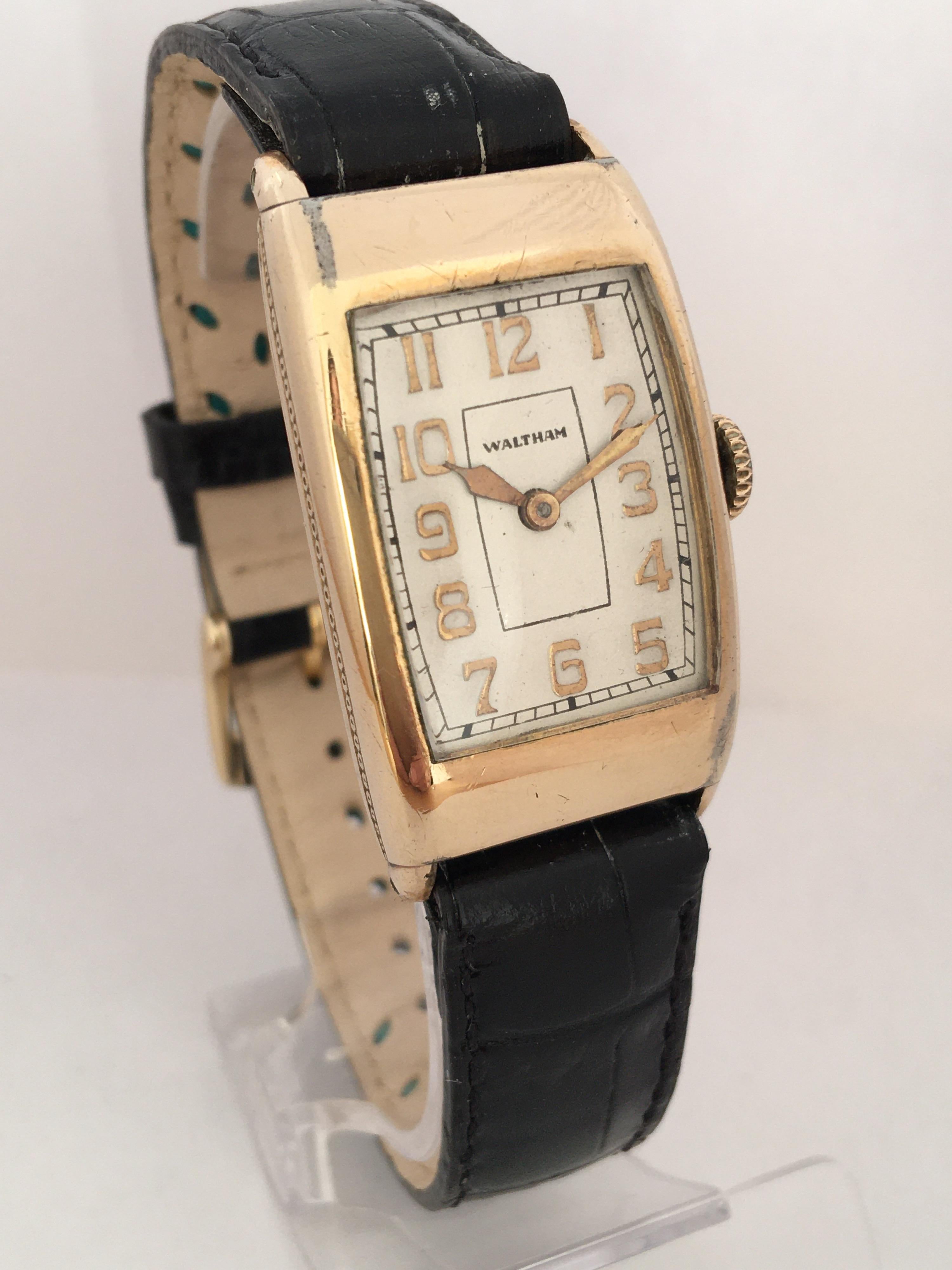 Vintage 1940s Rolled Gold Waltham Manual Winding Watch at 1stDibs ...
