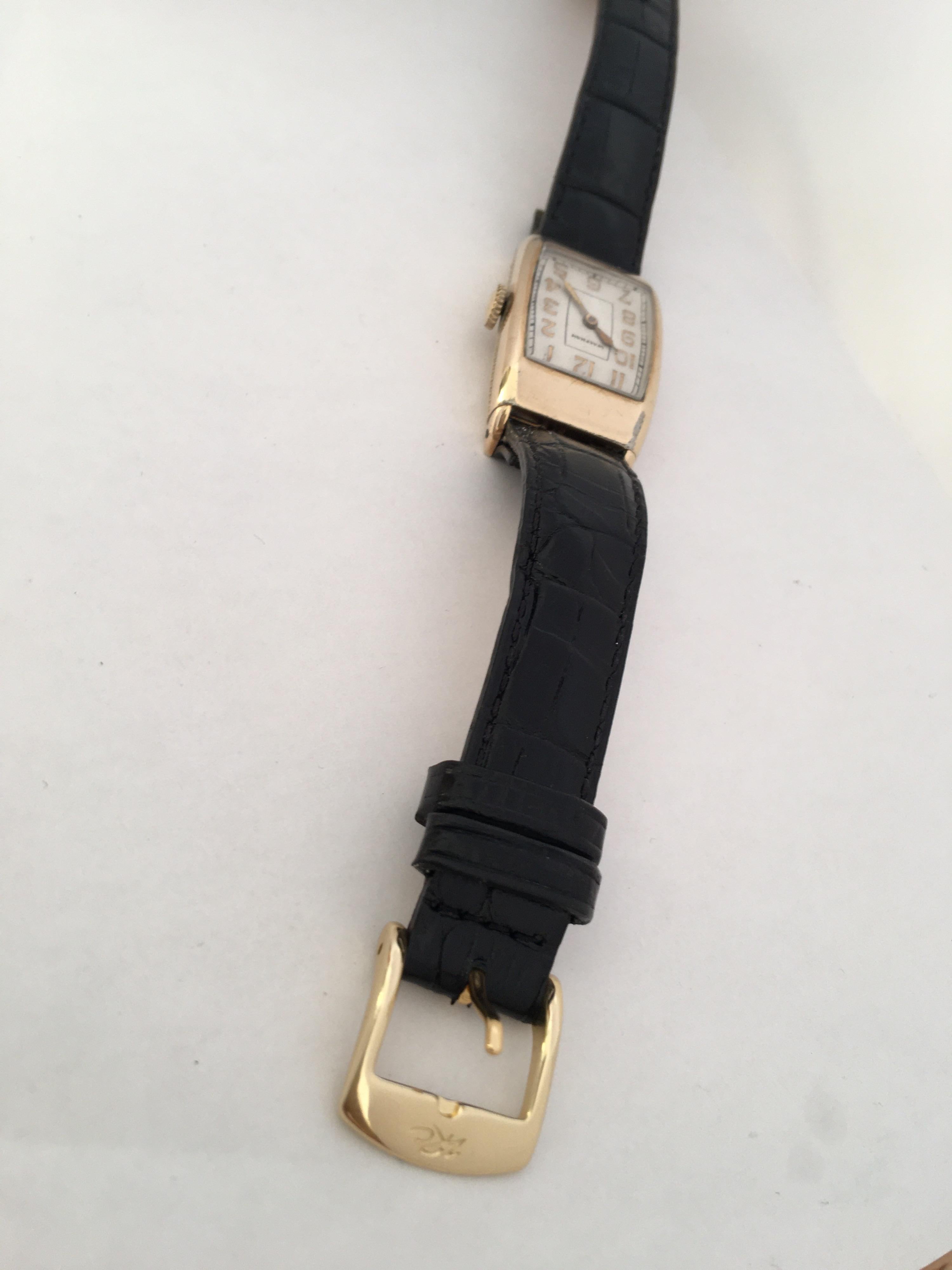 Vintage 1940s Rolled Gold Waltham Manual Winding Watch 6