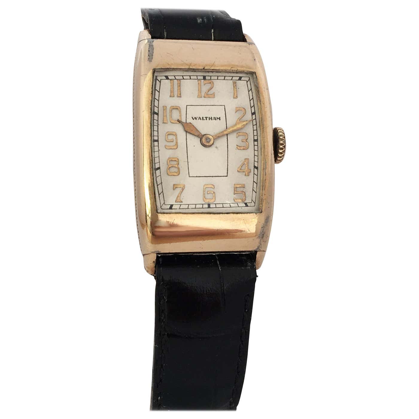 Vintage 1940s Rolled Gold Waltham Manual Winding Watch at 1stDibs