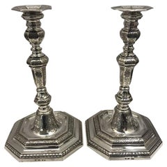 Vintage 1940s Silver Candlesticks