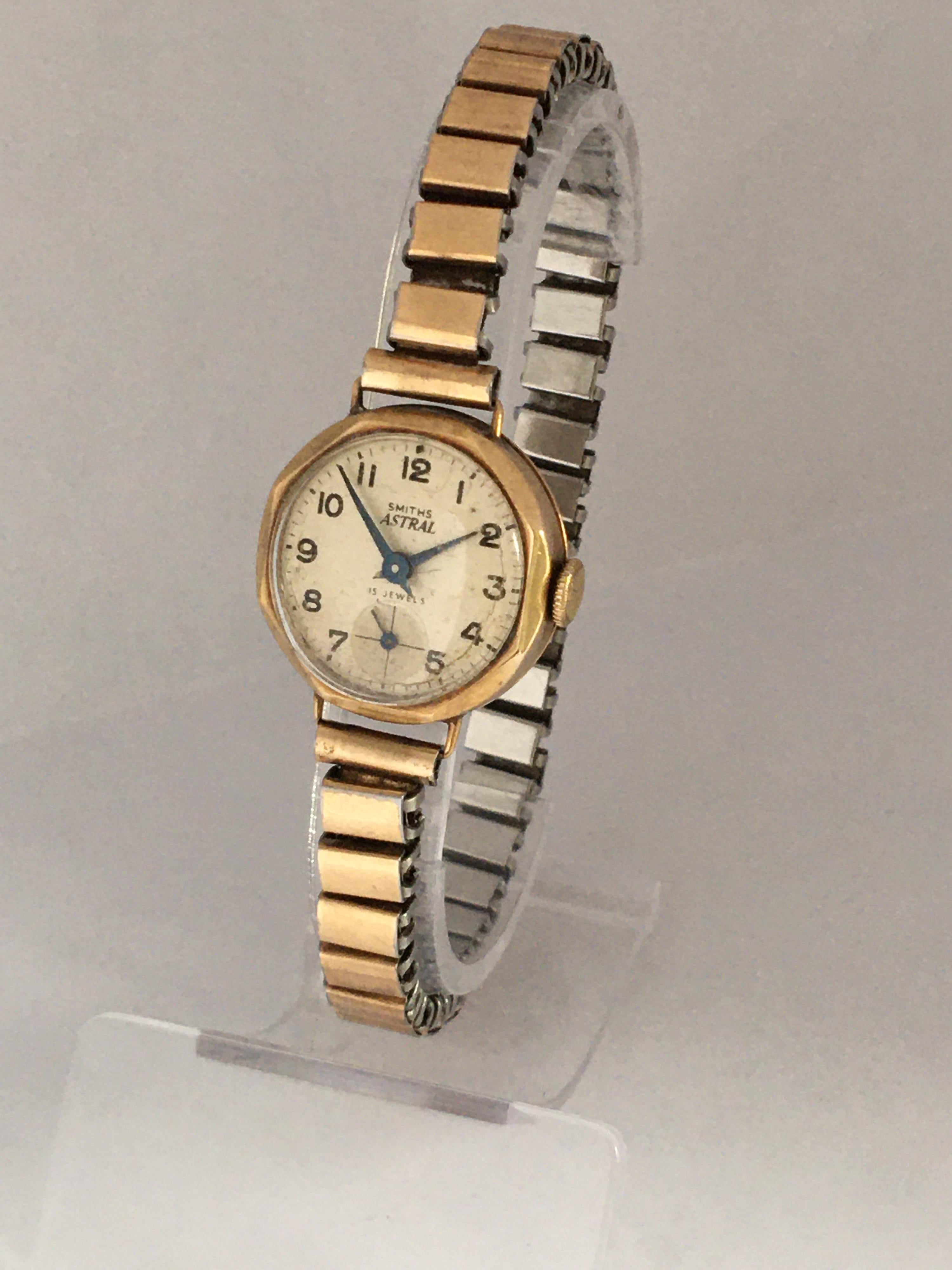 smiths astral 9ct gold watch