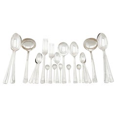 Vintage 1940s Sterling Silver Canteen of Cutlery for 12 Persons