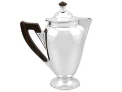 Vintage 1940s Sterling Silver Coffee Pot